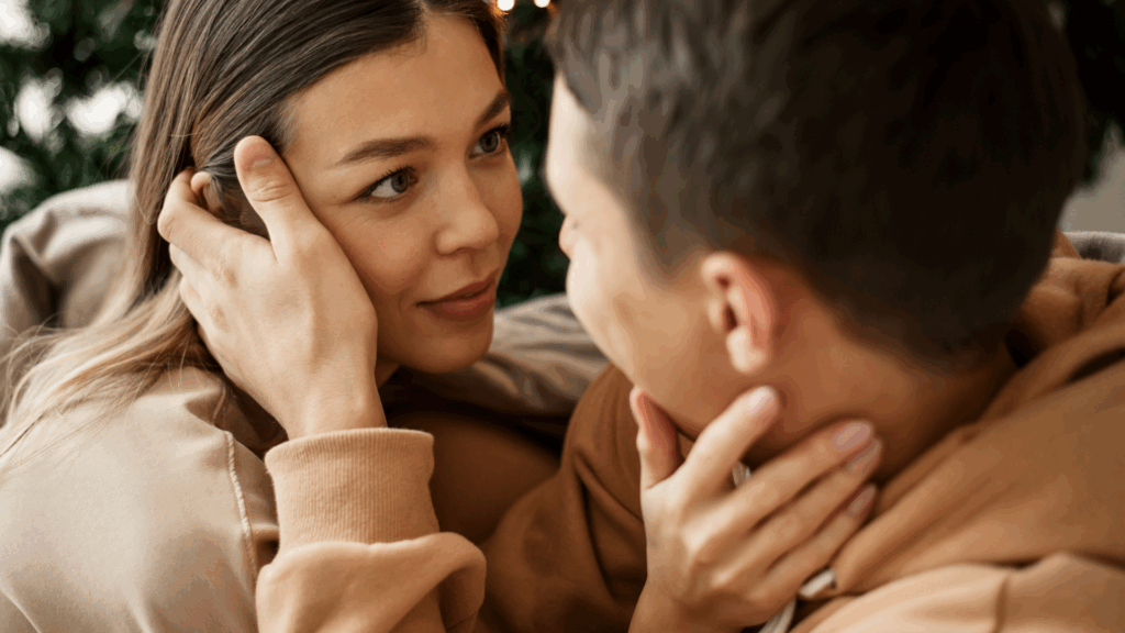 10 Easy & Intimate Games Couples Can Play Anywhere (No Props Needed) 1 Couple doing Eye Gazing Challenge